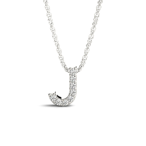 1/20 Cttw J Initial Diamond Pendant · 0.04 ct tw