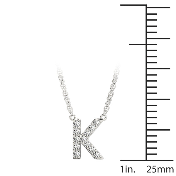 1/20 Cttw K Initial Diamond Pendant · 0.06 ct tw