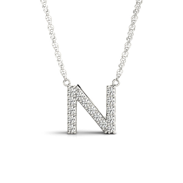 1/15 Cttw N Initial Diamond Pendant · 0.07 ct tw