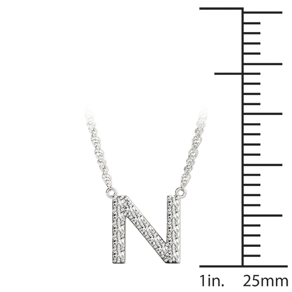1/15 Cttw N Initial Diamond Pendant · 0.07 ct tw