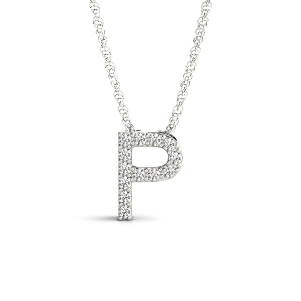 1/15 Cttw P Initial Diamond Pendant · 0.07 ct tw