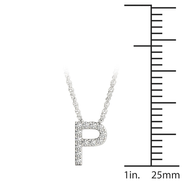 1/15 Cttw P Initial Diamond Pendant · 0.07 ct tw