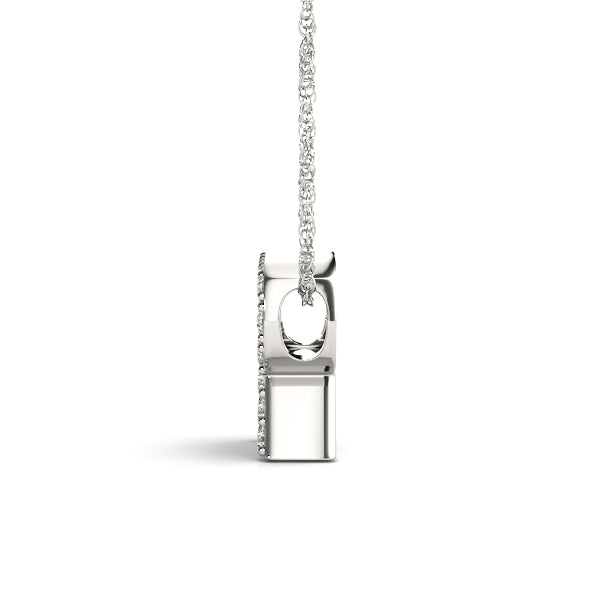 1/10 Cttw R Initial Diamond Pendant · 0.09 ct tw