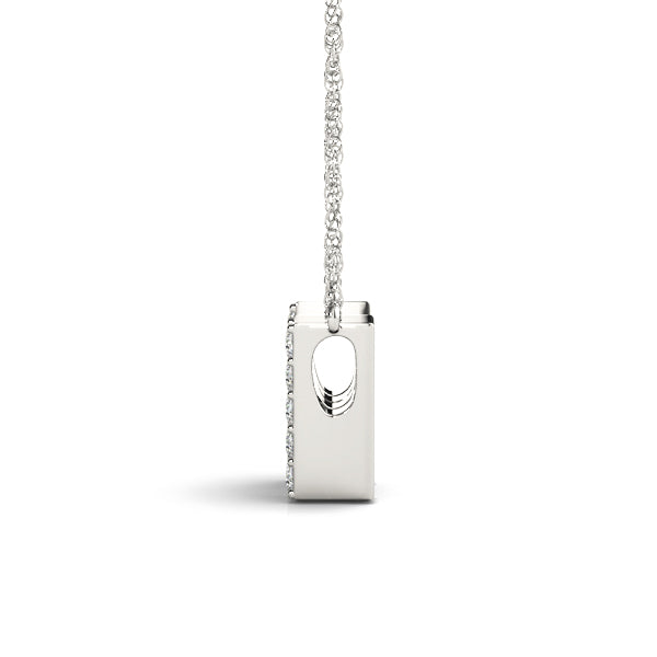 1/10 Cttw W Initial Diamond Pendant · 0.10 ct tw