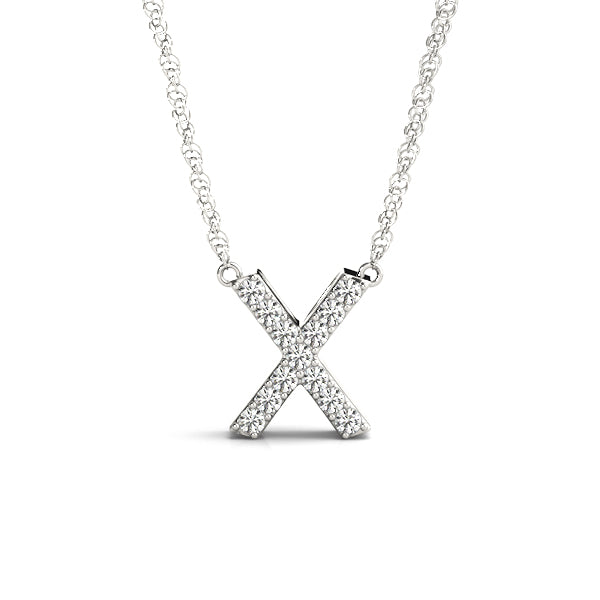1/15 Cttw X Initial Diamond Pendant · 0.07 ct tw