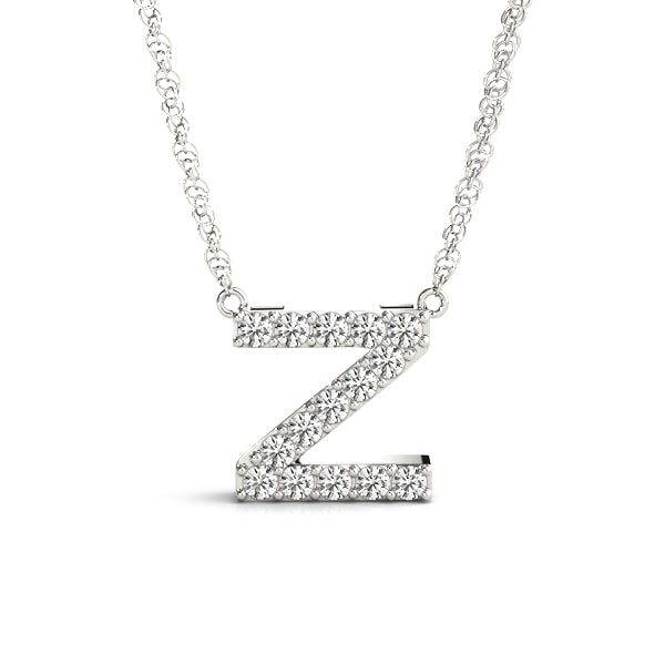 1/10 Cttw M Initial Diamond Pendant · 0.07 ct tw