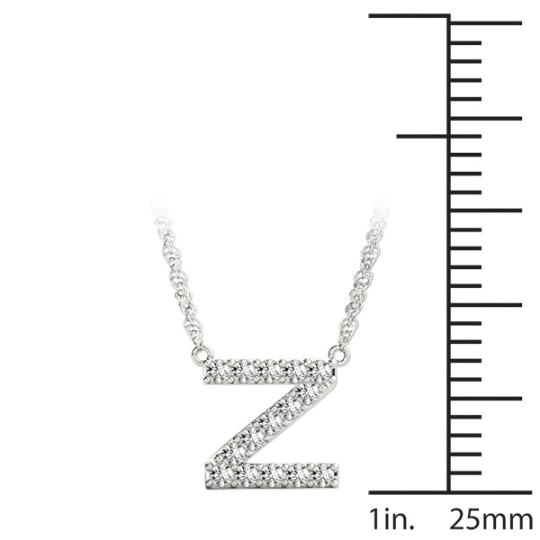 1/10 Cttw M Initial Diamond Pendant · 0.07 ct tw