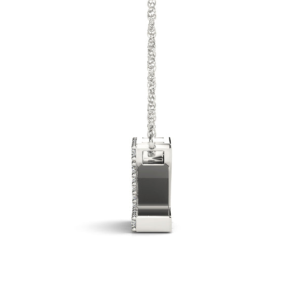 1/10 Cttw M Initial Diamond Pendant · 0.07 ct tw
