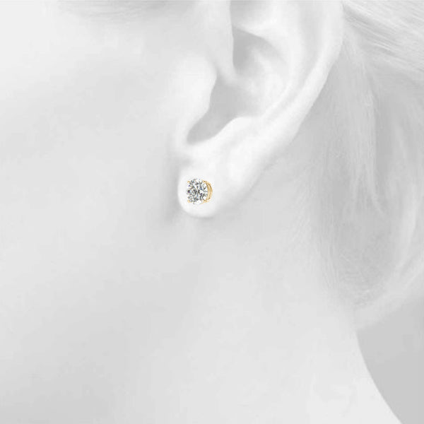 Round 0.4ct Stand 4pr Wire Diamond Earrings · 0.40 ct tw