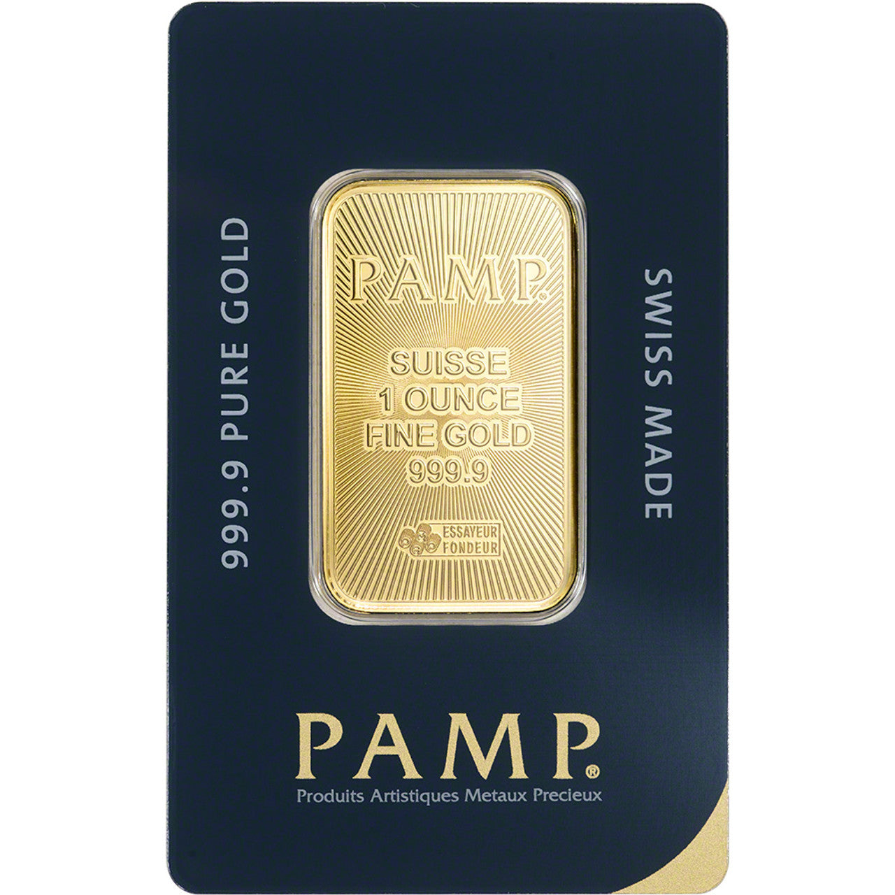 1 OZ GOLD BAR PAMP .9999 FINE