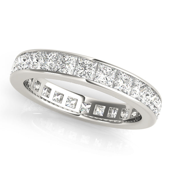 Square 1.8mm Channel Diamond Eternity Band · 1.47 ct tw