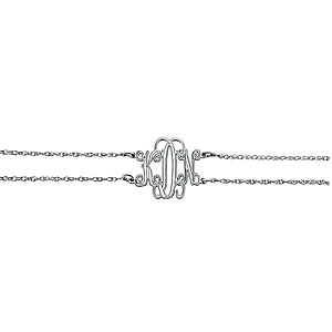 20mm 3 Initial Monogram Bracelet