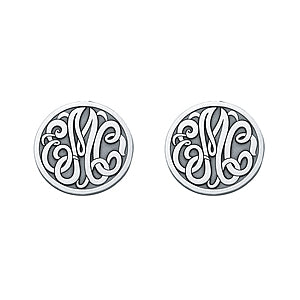 20mm Monogram Clutch & Post Earrings