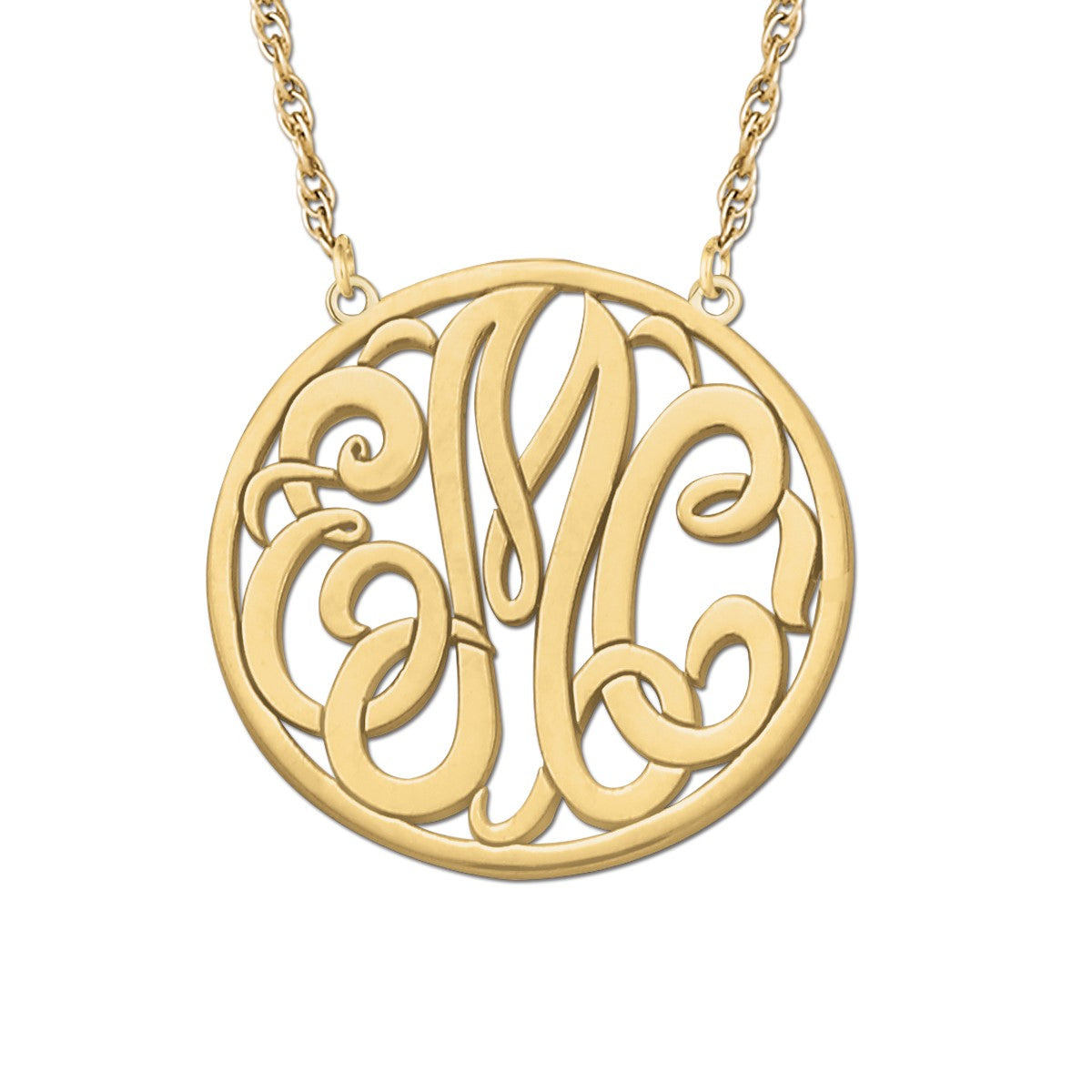 3 Initial Pnk0033 Pendant