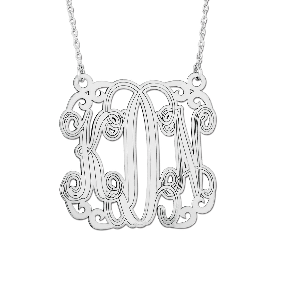 3 Initial Pnk0022 Pendant