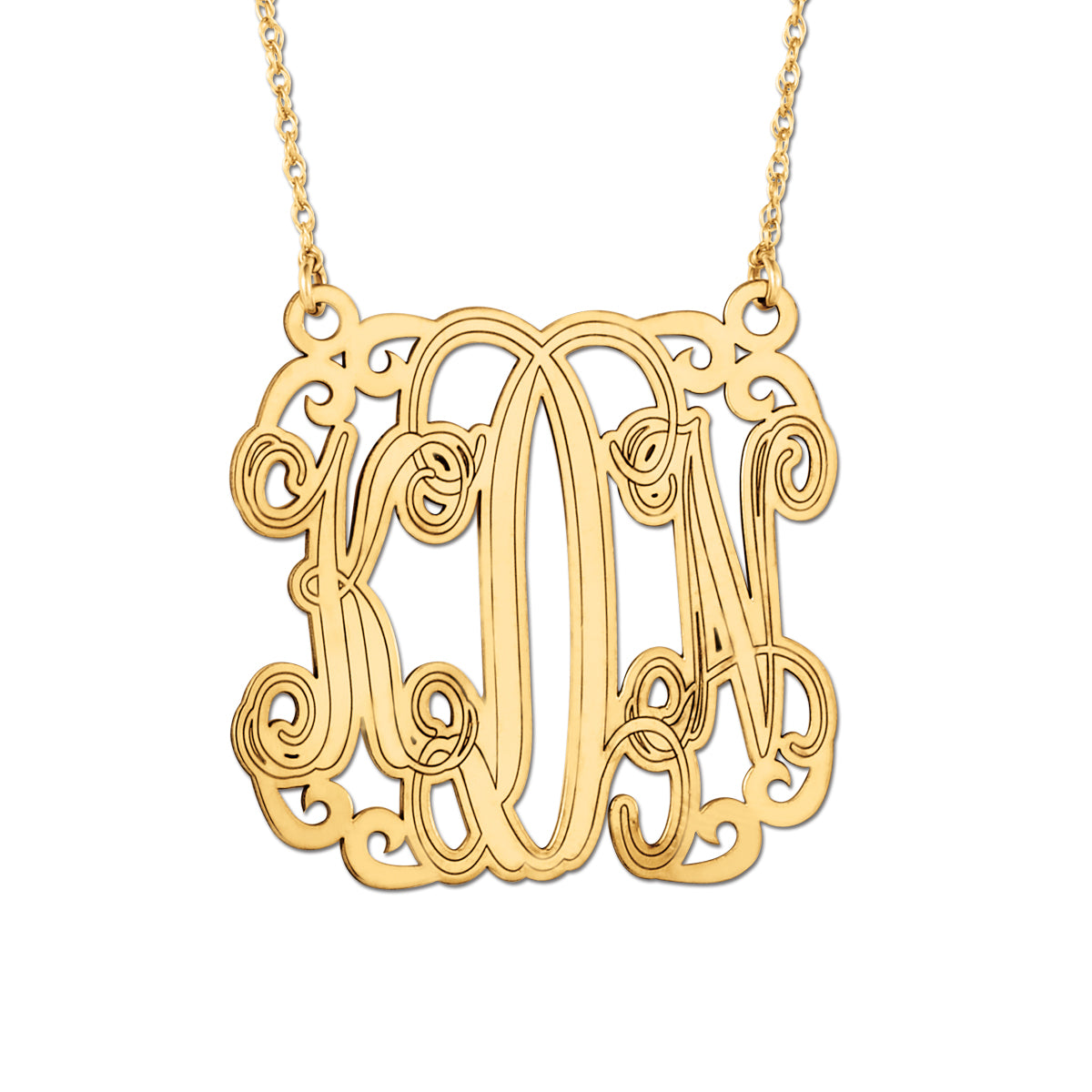 3 Initial Pnk0022 Pendant