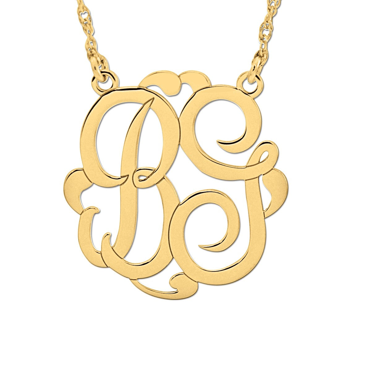 2 Initial Pnk0057 Pendant