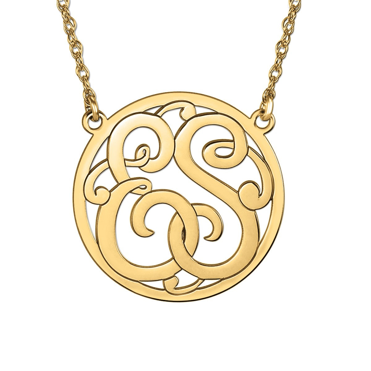2 Initial Pnk0065 Pendant