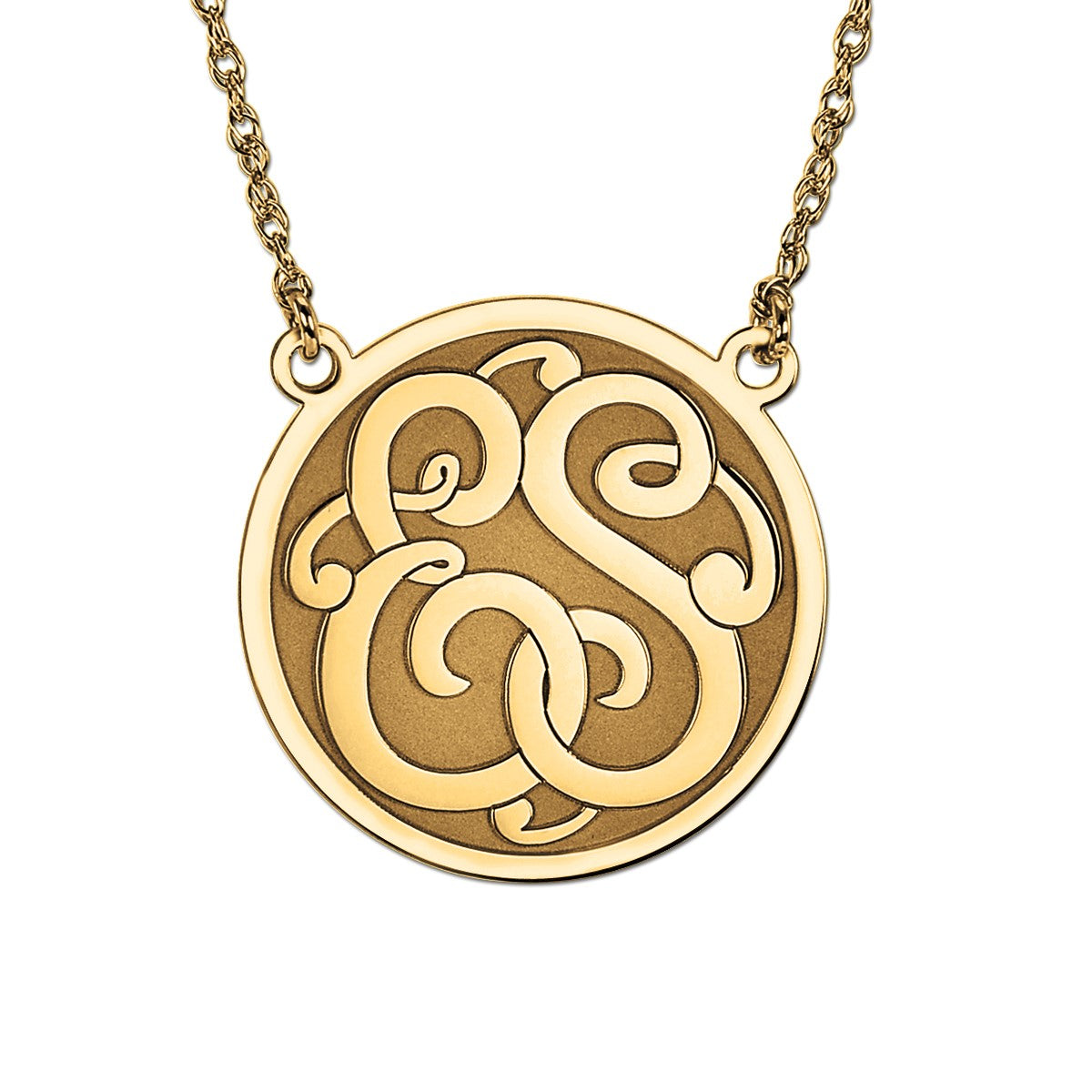 2 Initial Pnk0063 Pendant