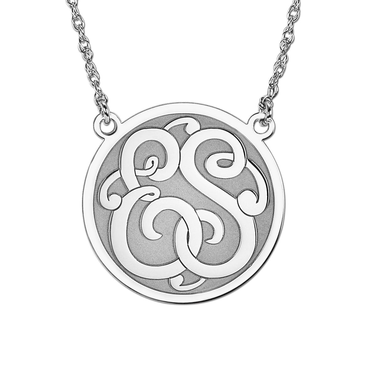 2 Initial Pnk0063 Pendant