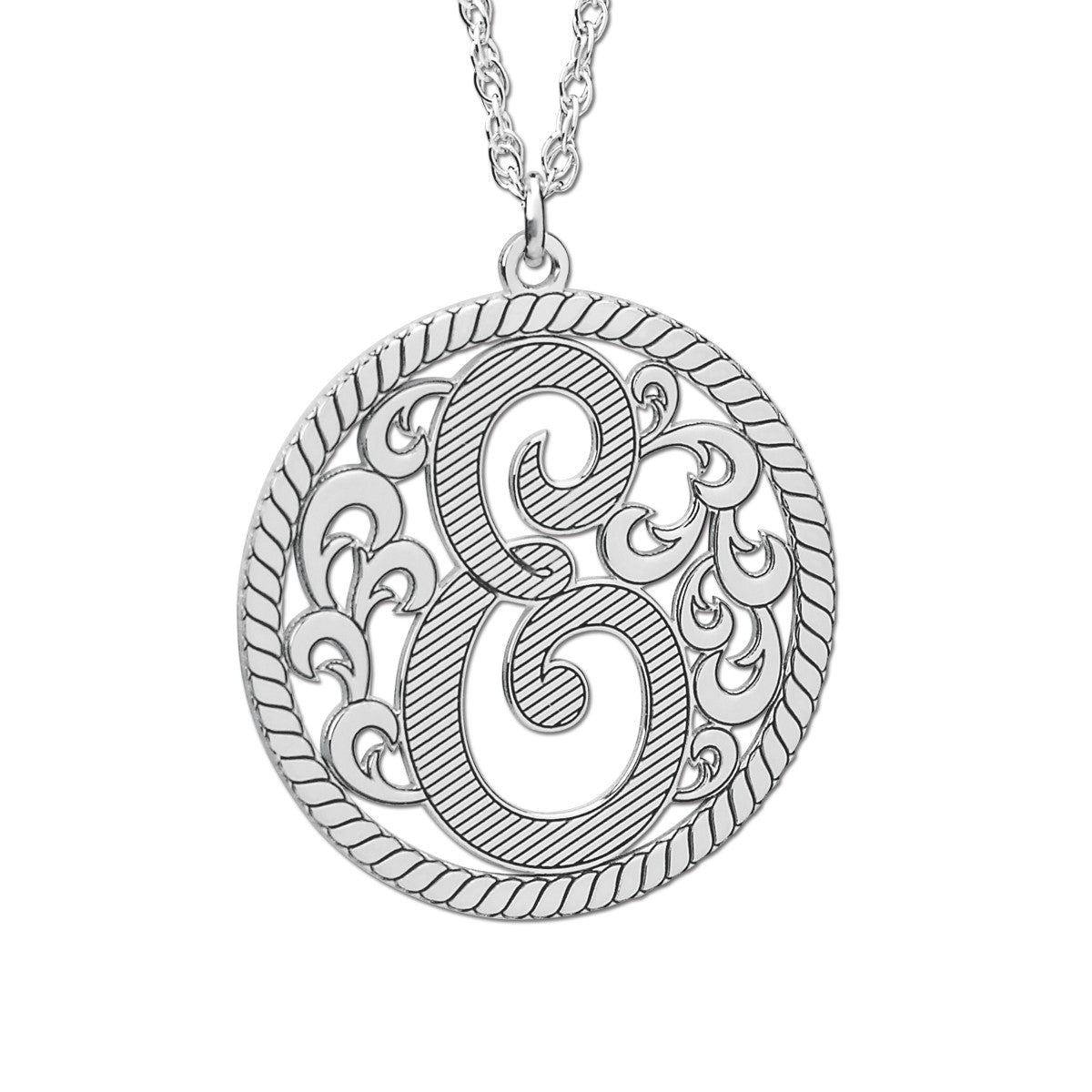 Single Initial Pnk0059 Pendant