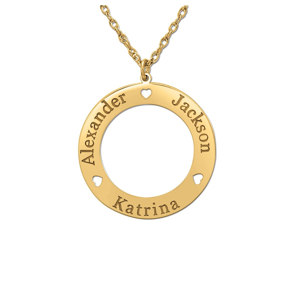 14k W 24mm High Polish Loop Pendant