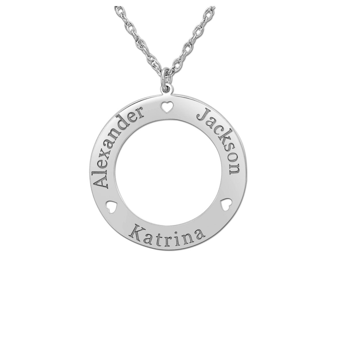14k W 24mm High Polish Loop Pendant