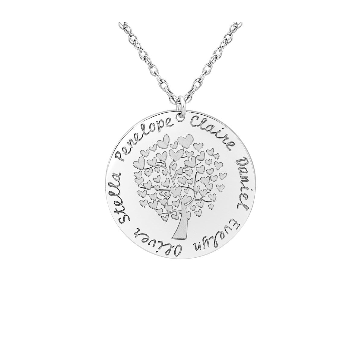 14k W 25mm High Polish Pendant