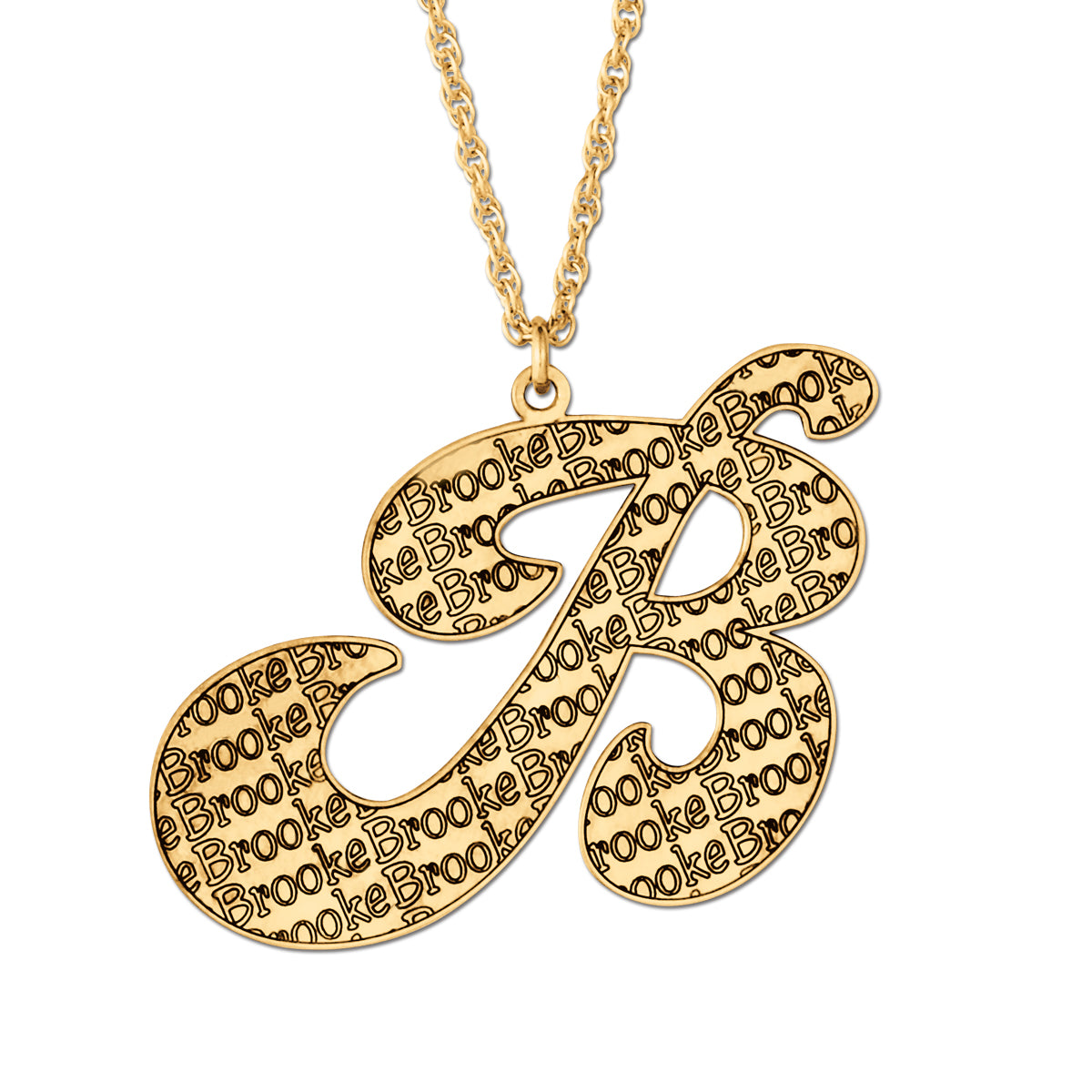 Initial With Name Pendant