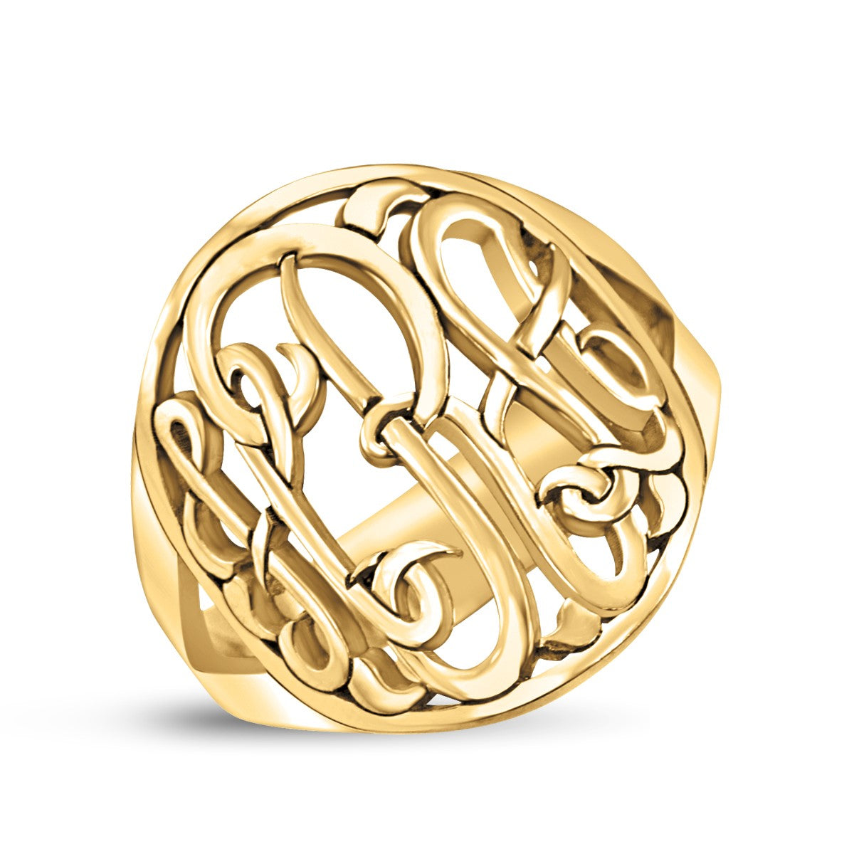 Monogram W/ See Thru Backing Ring