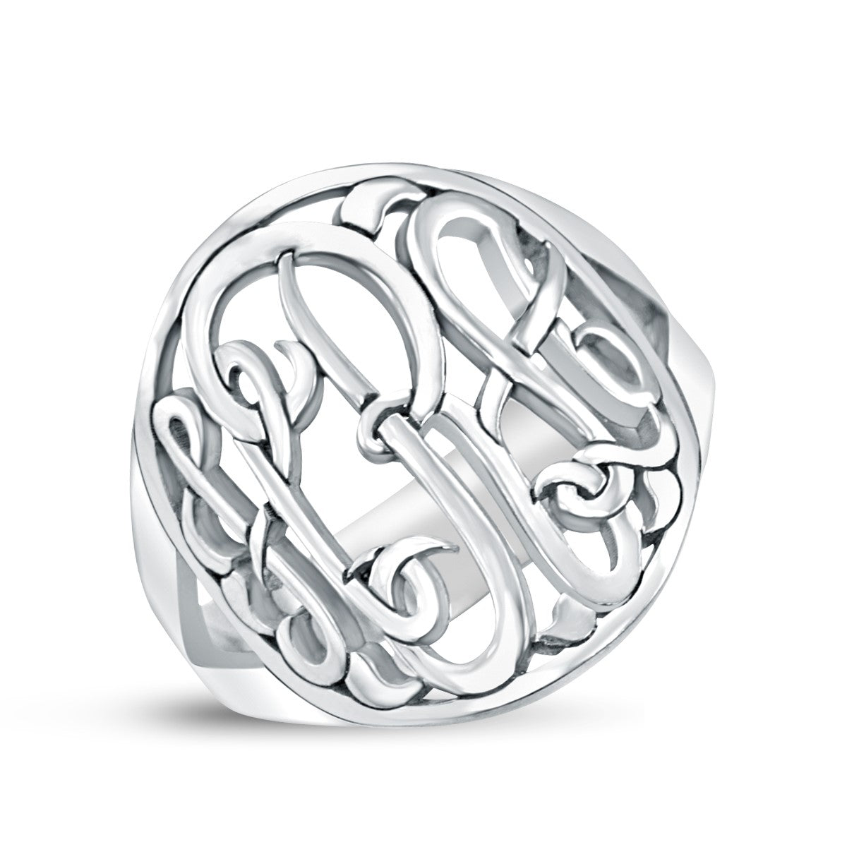 Monogram W/ See Thru Backing Ring