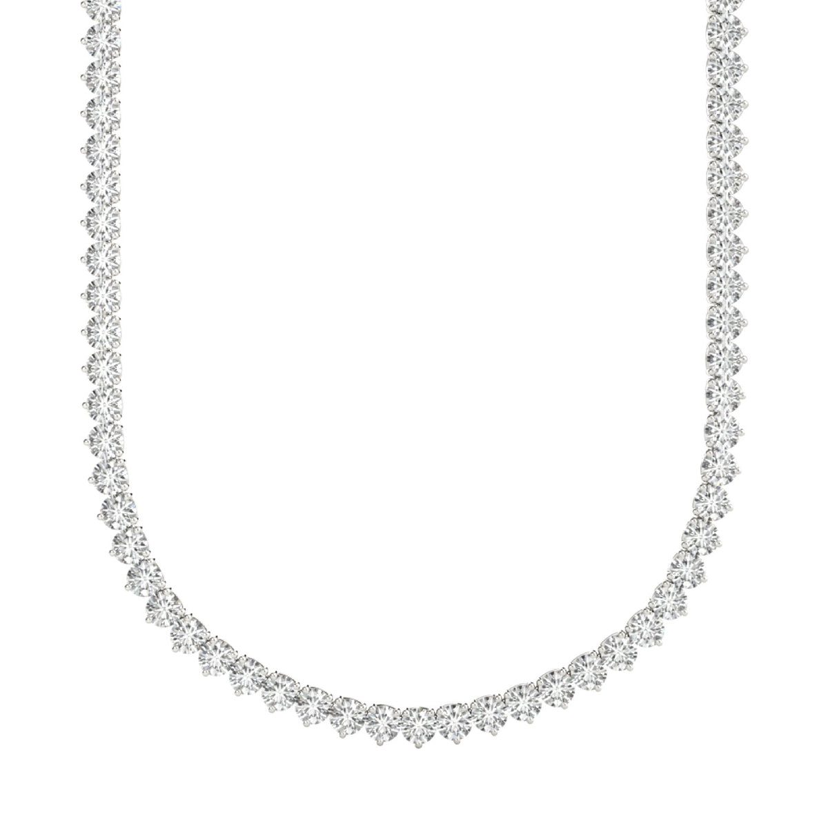 Diamond riviera necklace, 10.02 carats total weight