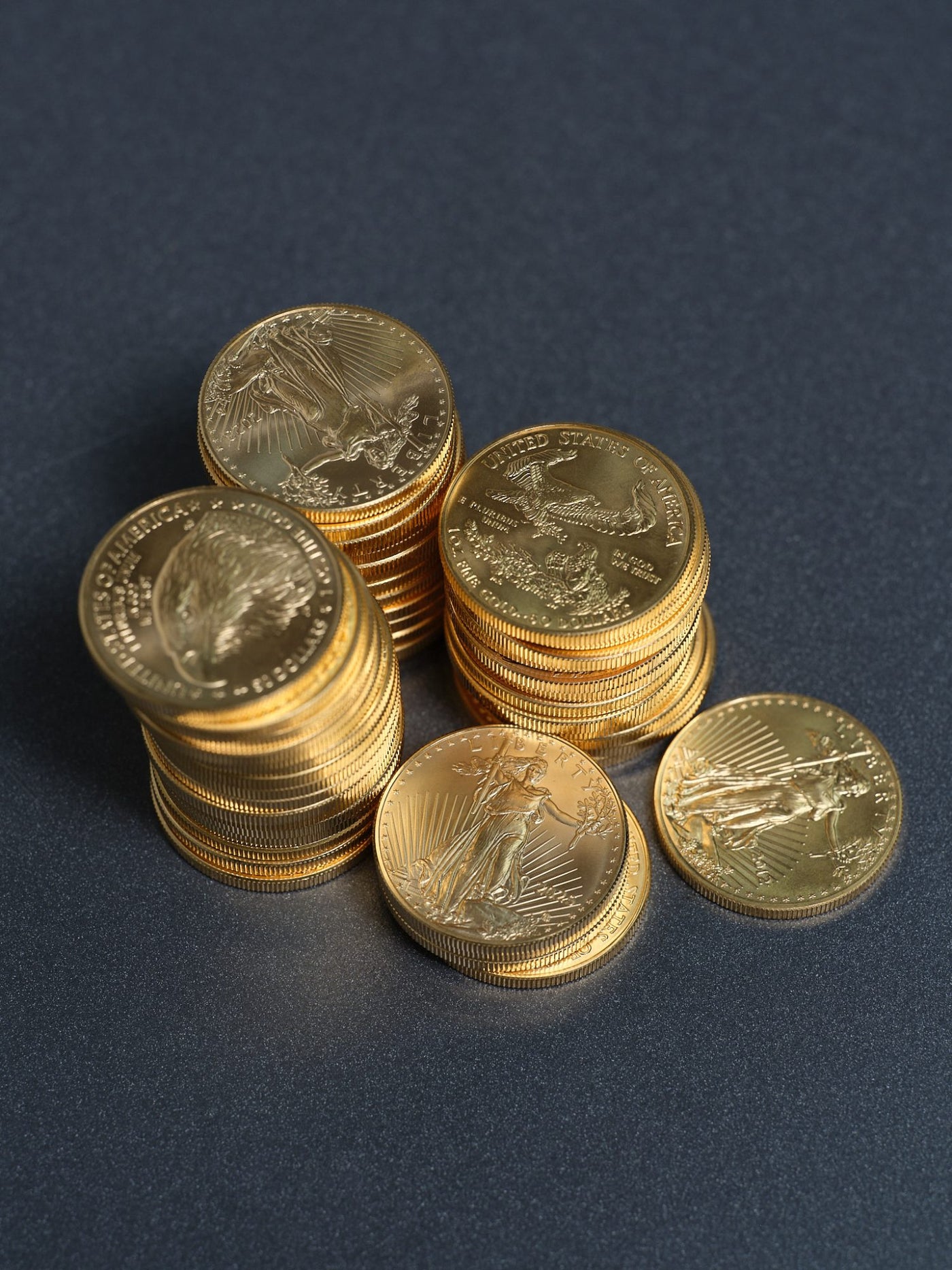 Gold bullion and coins