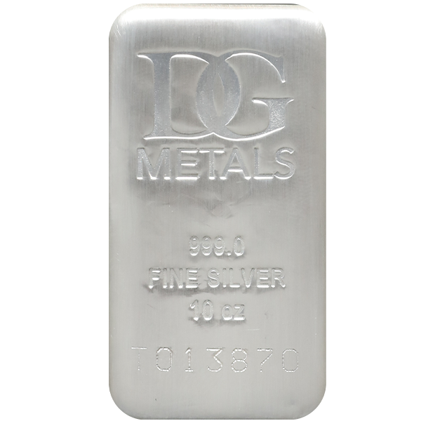 10 oz Silver Bar – Dillon Gage Metals