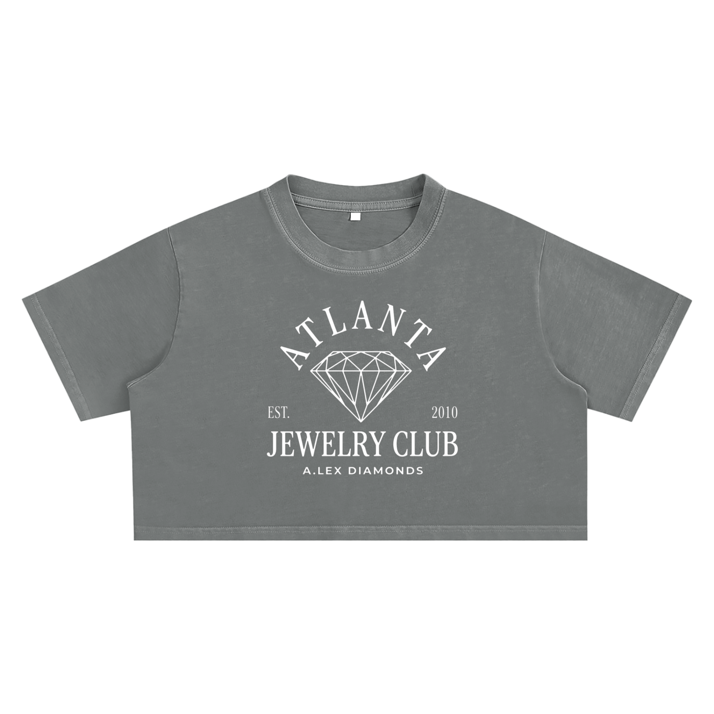 Atlanta Jewelry Club Ladies Snow Washed Crop Top
