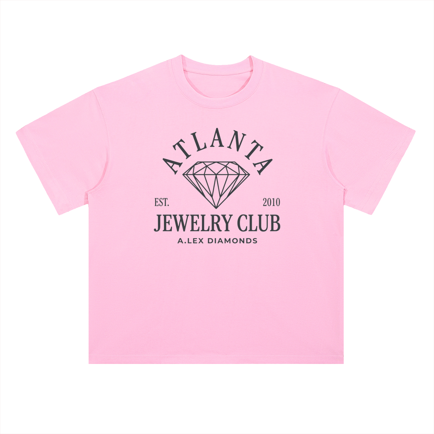 Atlanta Jewelry Club Heavyweight Drop Shoulder Cotton T-Shirt