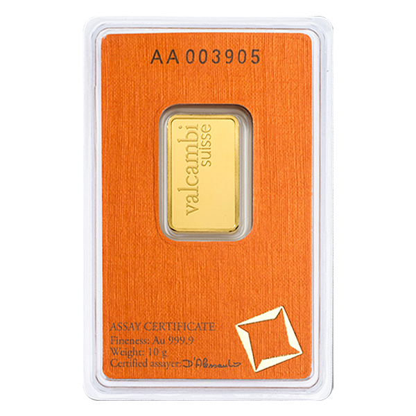 10 GRAM GOLD BAR VALCAMBI