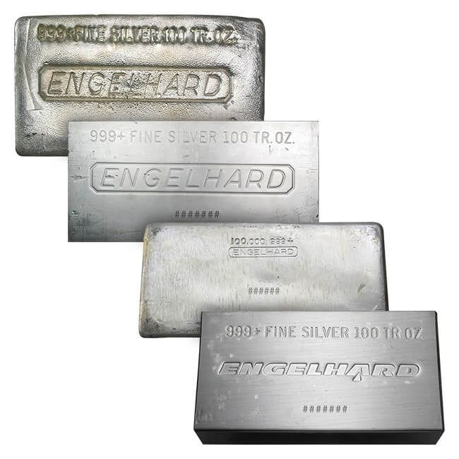 100 OZ SILVER BAR ENGELHARD
